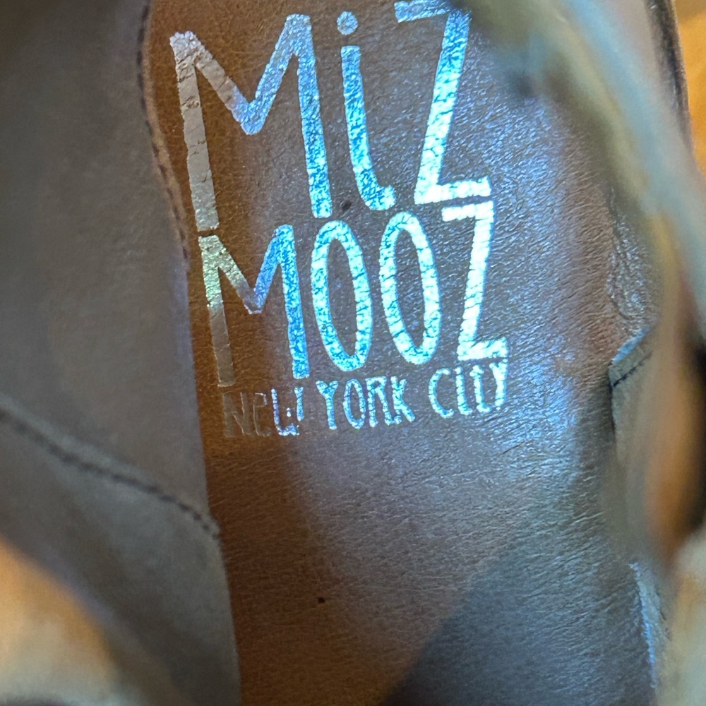 Miz Mooz Women's Leather High Ankle Tan Sandals - Picture 9 of 16